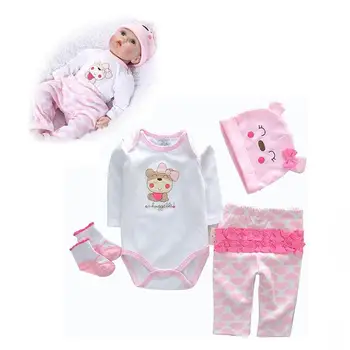 Аксессуары для кукол-Реборнов, одежда для кукол-младенцев, подходящая одежда для кукол и девочек, Одежда для кукол-младенцев из ткани, одежда для кукол-младенцев за 20-22