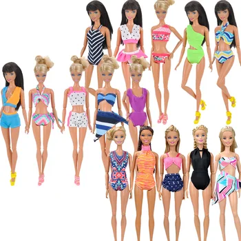 5 шт./компл. Кукольные купальники, бикини, пляжная одежда для купания, Аксессуары для кукольной одежды, игрушки для девочек