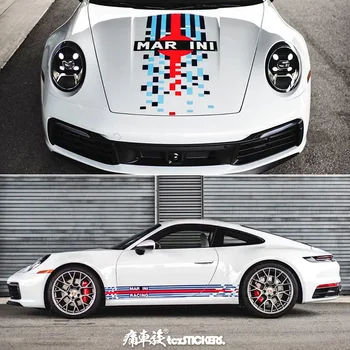 Автомобильные наклейки для модификации кузова Porsche 911 модные спортивные наклейки на заказ