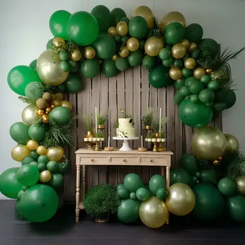 100 шт. компл 5 Дюймовый зеленый Латексный Латексный шар Латексные воздушные шары для вечеринки Воздушные шары для вечеринки по случаю Дня рождения Воздушные шары на День рождения