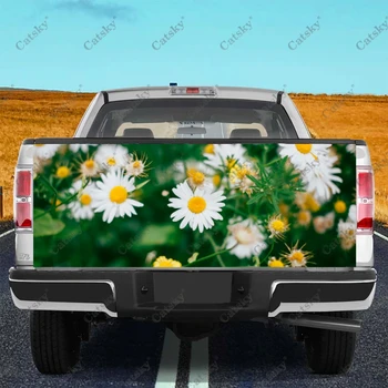 автомобильные наклейки с цветком маргаритки покраска заднего хвоста грузовика подходит для боли в грузовике автомобильные аксессуары для упаковки наклейки