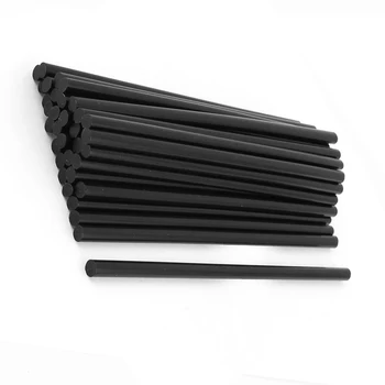 35 шт Диаметр 7 мм Длина 190мм Пластиковая черная термоклеевая палочка