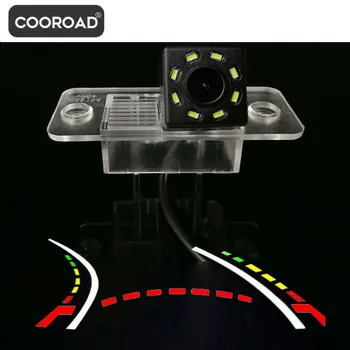 для Volkswagen Tiguan 2012 2015 2016 CCD Водонепроницаемая камера заднего вида Fisheye 12 LED динамический кронштейн ночного видения CCD Водонепроницаемый