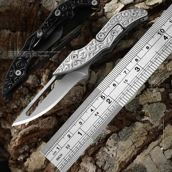 Новый Мини-складной нож, Многофункциональный Портативный нож для улицы, Цельнометаллический Военный мужской нож для самообороны