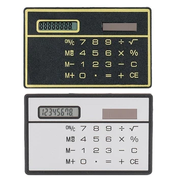 8-разрядный Мини-Солнечный калькулятор Персонализированный Портативный школьный офисный Креативный Электронный Настольный калькулятор для студенческих принадлежностей