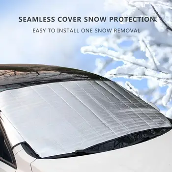 Снежный щит на лобовое стекло автомобиля на зиму, автомобильный чехол на переднее стекло, защита от обледенения, наружная защита, снежный покров с магнитом