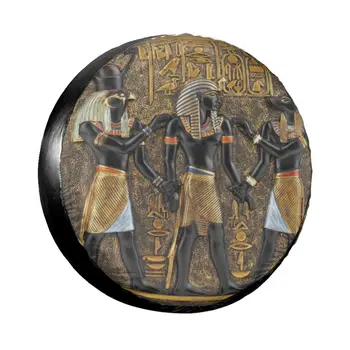 Чехол для Запасного Колеса Бога Древнего Египта Гора и Анубиса для Jeep Hummer, Изготовленные на Заказ Чехлы для Колес Автомобиля Egyptian Pharaon 14 