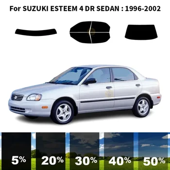 Комплект для УФ-тонировки автомобильных окон из нанокерамики, автомобильная пленка для окон SUZUKI ESTEEM 4 DR СЕДАН 1996-2002