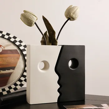 Керамические современные минималистичные украшения для лицевых ваз, тумб для телевизоров в гостиной, украшения для обеденных столов