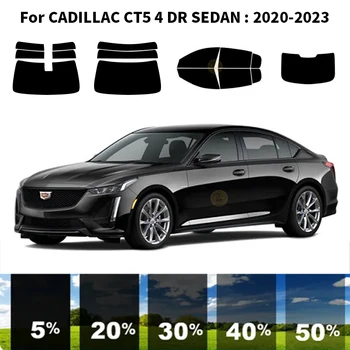 Предварительно Обработанная нанокерамика car UV Window Tint Kit Автомобильная Оконная Пленка Для CADILLAC CT5 4 DR СЕДАН 2020-2023