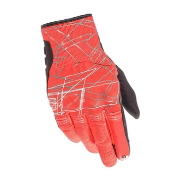 Черные / красные Летние перчатки Moto Alpines Losail V2 для мотокросса, мотогонок, спортивных коротких перчаток с сенсорным экраном, все M-XL