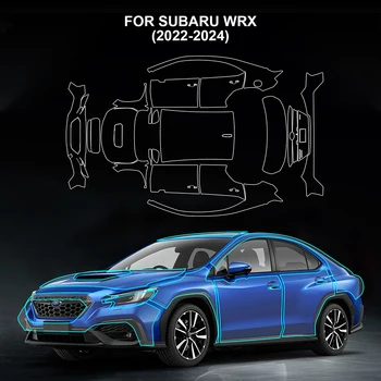 для Subaru WRX 2022 2023 2024 Автомобильная невидимая прозрачная пленка из ТПУ для кузова Аксессуары для наклеек на двигатель, крыло, заднюю дверь