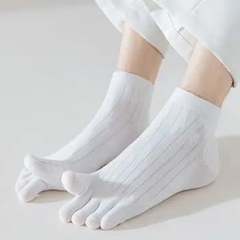 Спортивные носки на щиколотке с пятью пальцами, хлопковые мужские дышащие, придающие форму, Антифрикционные носки без выступающих носков