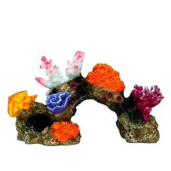 1 шт. коралловый фон аквариумный пейзаж ракушка смола креативная имитация скалы