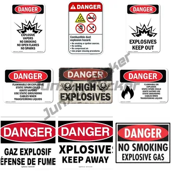 Опасность от взрывчатых веществ Этикетки OSHA / ANSI, наклейки, Лозунг, Виниловая наклейка, наклейка
