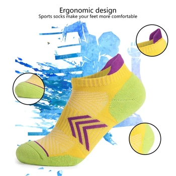 Носки Tranier Мягкие Носки Для Бега, Дышащие Спортивные Носки Хлопчатобумажные Носки Для Лодыжек Спортивные Носки для Женщин