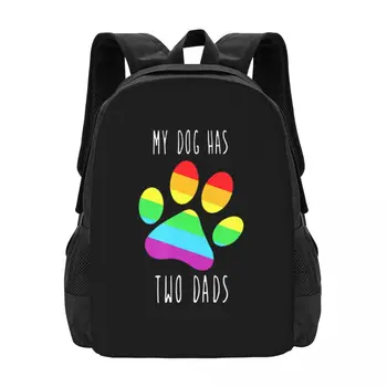 У моей собаки два папы, гей-прайд Lgtbq, Совместный рюкзак Lgtb Rainbow P Большой емкости, Милые складные Рюкзаки для одежды