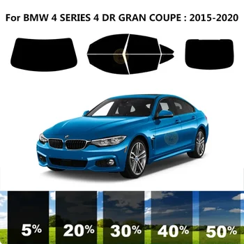 Предварительно Обработанная нанокерамика car UV Window Tint Kit Автомобильная Пленка Для Окон BMW 4 СЕРИИ F36 4 DR GRAN COUPE 2021-2024