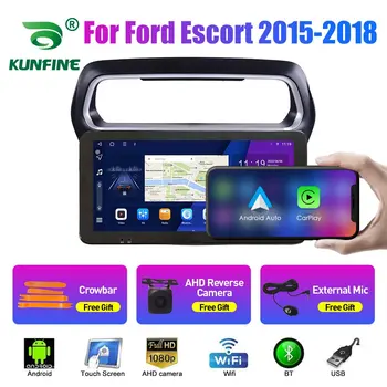 10,33-дюймовое автомобильное радио для Ford Escort 15-18 2Din Android Восьмиядерный автомобильный стерео DVD GPS Навигационный плеер QLED экран Carplay