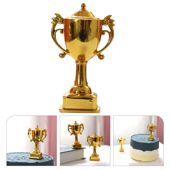 8шт Миниатюрная модель наградного трофея для украшения торта на конкурс, празднование и вечеринку