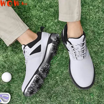 Новое поступление, обувь для гольфа для отдыха, мужская профессиональная легкая обувь для гольфистов, прогулочные кроссовки, удобная нескользящая роскошная обувь