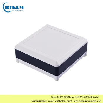 Алюминиевая распределительная коробка diy корпус электроники алюминиевый ящик для хранения abs металлическая коробка для усилителя проектная коробка 120*120*20 мм