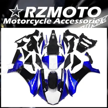 4Gifts Новый Комплект Обтекателей мотоцикла ABS, Пригодный Для YAMAHA YZF-R1 2015 2016 2017 2018 15 16 17 18 Кузов Белый Синий