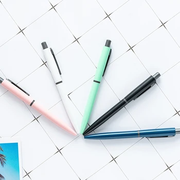 Выдвижная шариковая ручка с черными чернилами, офисная ручка для письма многоразового использования, наконечник 1.0, Пиши плавно для деловых женщин и мужчин