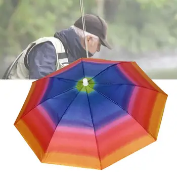Шляпа-Зонт Яркая Нейлоновая Водонепроницаемая Шляпа-Зонт для Рыбалки для Путешествий