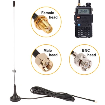 Для антенны NAGOYA UT-108UV UT-108 Двухдиапазонный UHF VHF 144 МГц/430 МГц Для Baofeng TYT/WOUXUN HYT Двухстороннее Радио 1 шт.