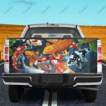карп животное автомобильная наклейка сзади автомобиля модификация внешнего вида сзади автомобиля пакет подходит для наклейки на автомобиль грузовик