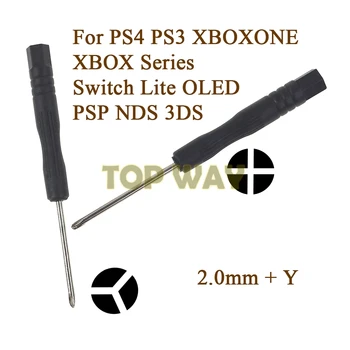 10 шт. для Playstation 4 Для PS4 PS3 XBOXONE XBOX Series Switch Lite OLED PSP NDS 3DS Контроллер Отвертка 2,0 мм Крест + Y Torx