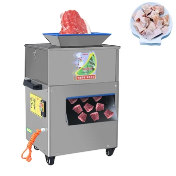 Автоматическая машина для приготовления замороженного мяса из нержавеющей стали, разделывающая куски мяса, рыбу, утку на кубики