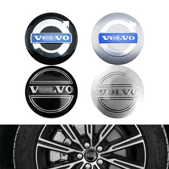 4 штуки 56-миллиметровых автомобильных колпачков для ступиц, Наклейка, Аксессуары для автоматической модификации, Логотип, Значок, Эмблема для моделей Volvo