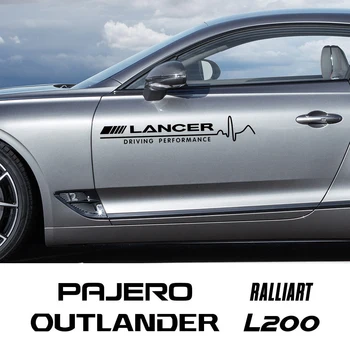 Боковая Наклейка На Дверь Автомобиля Для Mitsubishi Lancer Outlander Pajero L200 Ralliart Asx Lancer EX Triton Delica Colt Автоаксессуары