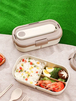Уличная посуда Портативная Пластиковая коробка для бенто для взрослых, Контейнер для хранения еды для детей, ланч-бокс для приготовления в микроволновой печи для дома на открытом воздухе