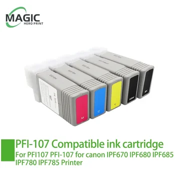 PFI-107 Совместимый Чернильный Картридж для Canon IPF670 IPF680 IPF685 IPF770 IPF780 IPF785 IPF-670 IPF-770 IPF 670 770 PFI107 PFI 107