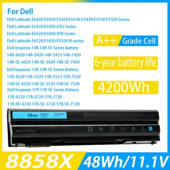 Новый аккумулятор для ноутбука 8858X Dell E5420 E5430 E6120 E5520 M5Y0X E5530 E6420 E6420 E6430 E6520 8858x Совместим с Dell Inspiro
