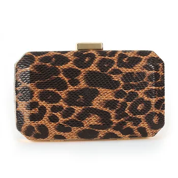 2023 Новые женские вечерние сумки с леопардовым принтом, сумочка для свадебного банкета, вечерние кошельки с цепочкой, леопардовые сумки, прямая поставка