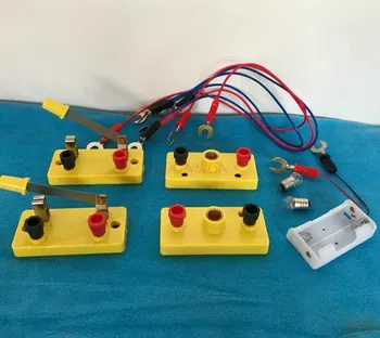 Наука для начальной школы, простая схема, оборудование для экспериментов, набор серийных и параллельных закрытых электрических приборов для начальной школы