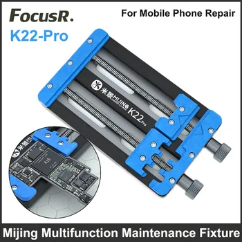 Универсальный Двухосевой держатель печатной платы Mijing K22 Pro для обслуживания материнской платы мобильного телефона Крепление процессора Зажим для пайки Инструмент для ремонта