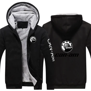 CAN-AM BRP 2023, мужские новые зимние толстовки, утепленная удобная куртка с принтом, толстовка с капюшоном, теплое пальто, одежда, повседневные кофты, топы,