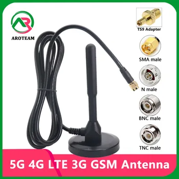 5G 4G LTE 3G GSM С Высоким Коэффициентом усиления 12dbi Omni WiFi 600 ~ 6000 МГц Водонепроницаемая Антенна Маршрутизатора Для Усиления Сигнала SMA TS9 N TNC BNC Мужской