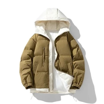 URSPORTTECH Зимняя куртка Мужская уличная с капюшоном, утепленная мужская зимняя мужская куртка, ветровка, пальто, негабаритные теплые мужские пуховики