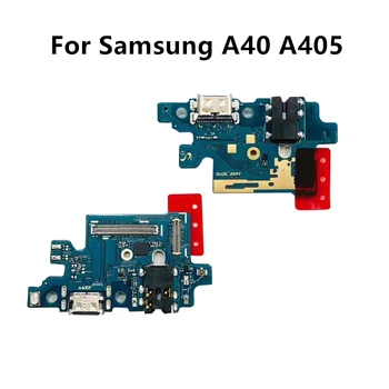 для Samsung A40 A405 Порт USB-зарядного устройства, док-разъем, печатная плата, лента, гибкий кабель, порт для зарядки, Запасные части для замены компонентов