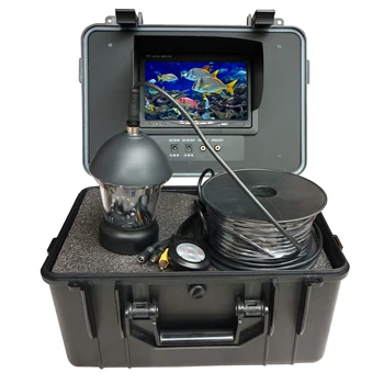 7-дюймовый ЖК-дисплей с кабелем длиной 20 м, вращающийся на 360 градусов Комплект видеокамеры для подводной рыбалки, используемый для подледной/морской/речной рыбалки