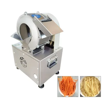 Многофункциональная машина для резки овощей Коммерческая Машина для нарезки картофеля, огурцов и моркови Электрическая машина для измельчения картофеля
