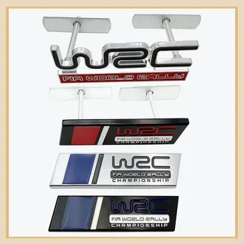 Автомобильный Стайлинг 3D Металлический значок WRC FIA World Rally, Эмблема на багажнике, Крыло, Автомобильные Аксессуары Toyota Mitsubishi LANCIA, Аксессуары Citroen