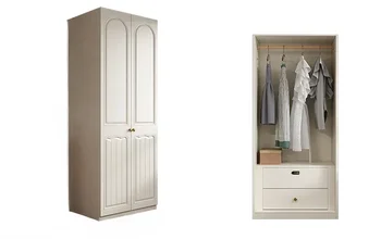 Шкаф для французских кремовых ветровок, Небольшой бытовой шкаф, современный и минималистичный шкаф для хранения в спальне