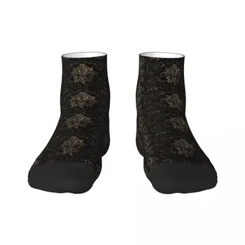 Модные носки в виде лилии, мужские, женские, теплые, с 3D-принтом, с изображением цветка Лилии, Спортивные Футбольные носки